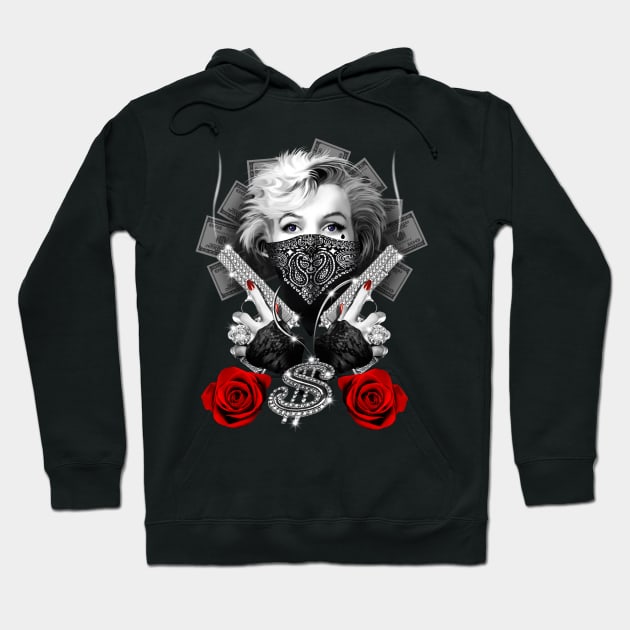 Marilyn Gangsta Hoodie by Artizan